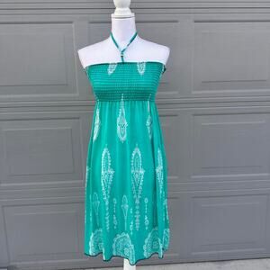 Flattering Vintage Size Small Waist Cinching Flowy Sun Dress Perfect For Summer